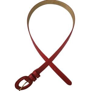 Red Leather Belt Size XL